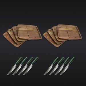Steak Knife & Bistecca Plate Set, 16-pc (Green)