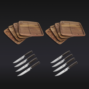 Steak Knife & Bistecca Plate Set, 16-pc (Espresso)