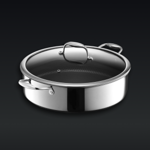 Hybrid Deep Sauté Pan/Chicken Fryer with Lid, 7-Qt