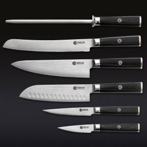 Master Series Damascus Steel Knife Set, 6-pc