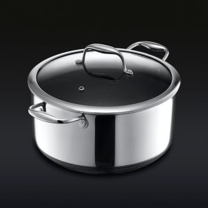 Hybrid Stock Pot With Lid, 8-Qt